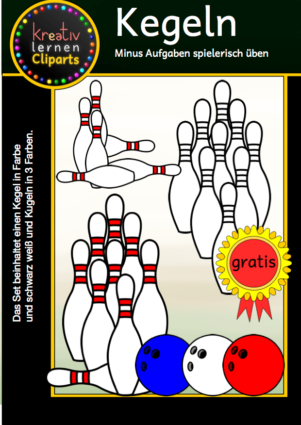 Kegebilder in Farbe und schwarz weiß