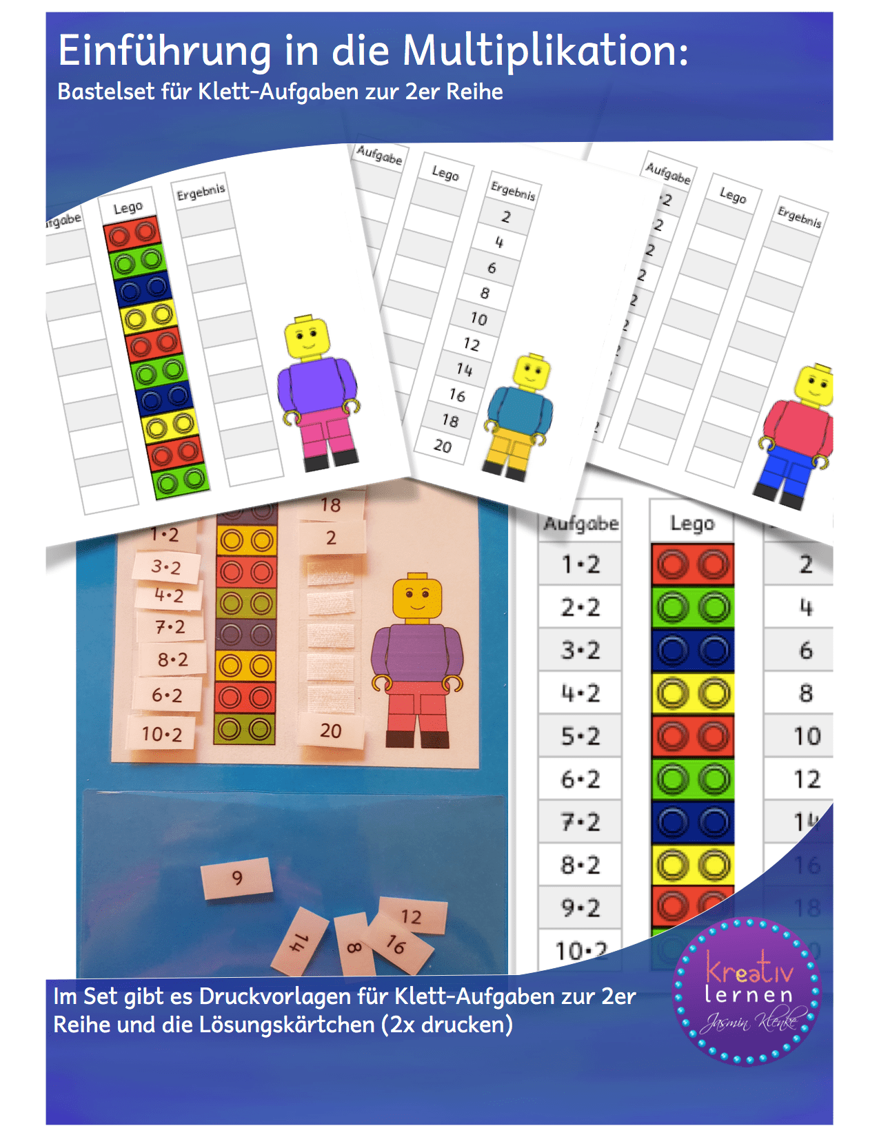 Bastelst du auch gern verrückte Materialien für deine Schüler, damit sie auf kreative und spielerische Art und Weise lernen können? Dann ist dieses gratis Set genau das Richtige für dich.