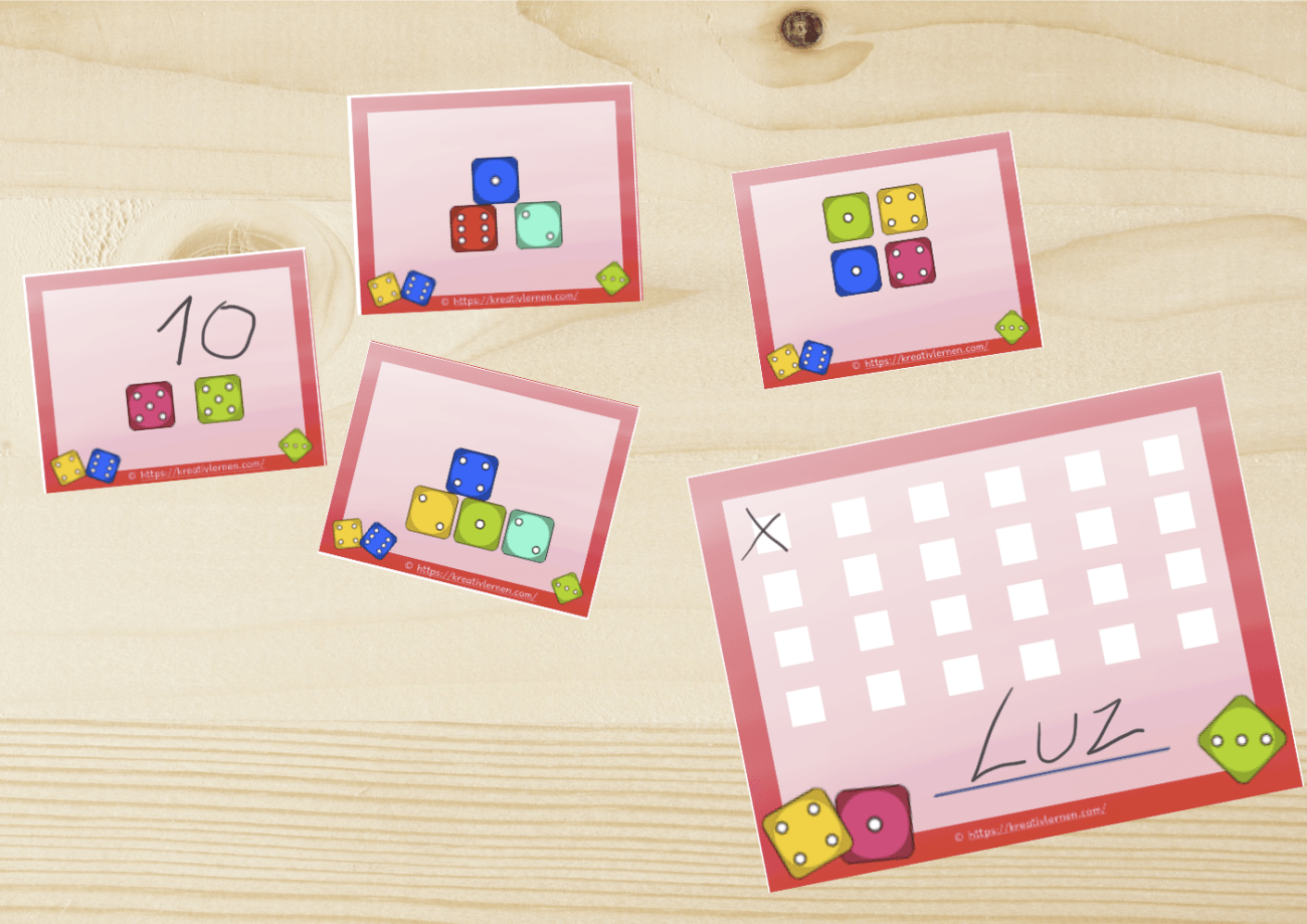 Kleine Mathekartei mit Kopfrechenaufgaben für den Anfangsunterricht