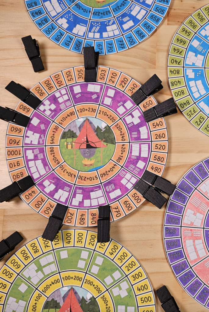 Klammerkarten für den Mathematikunterricht im Zahlenraum bis 1000 zur Förderung des individuellen Lernen. 