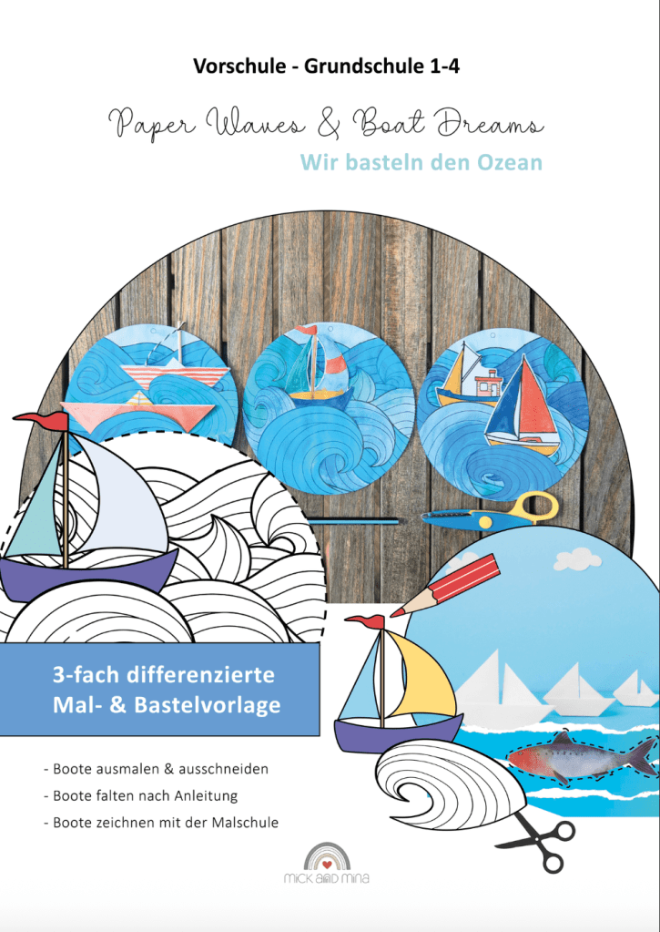 Ein differenzietes Mal und Bastelbild passend zum Sommer.