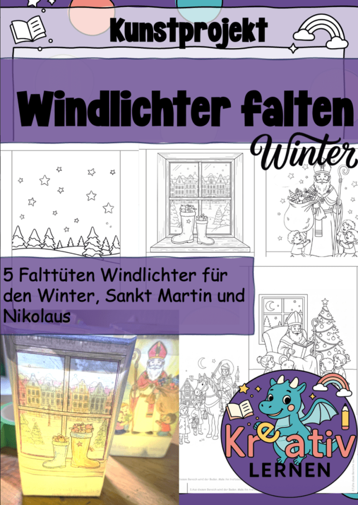 Papiertüten werden zu leuchtenden Lichttüten Windlichtern, die zauberhaftes Ambiente in jedes Klassenzimmer bringen.